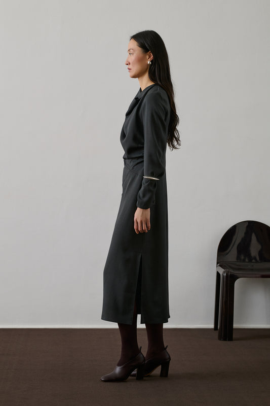 Robe Faustine - Gris Anthracite - Femme