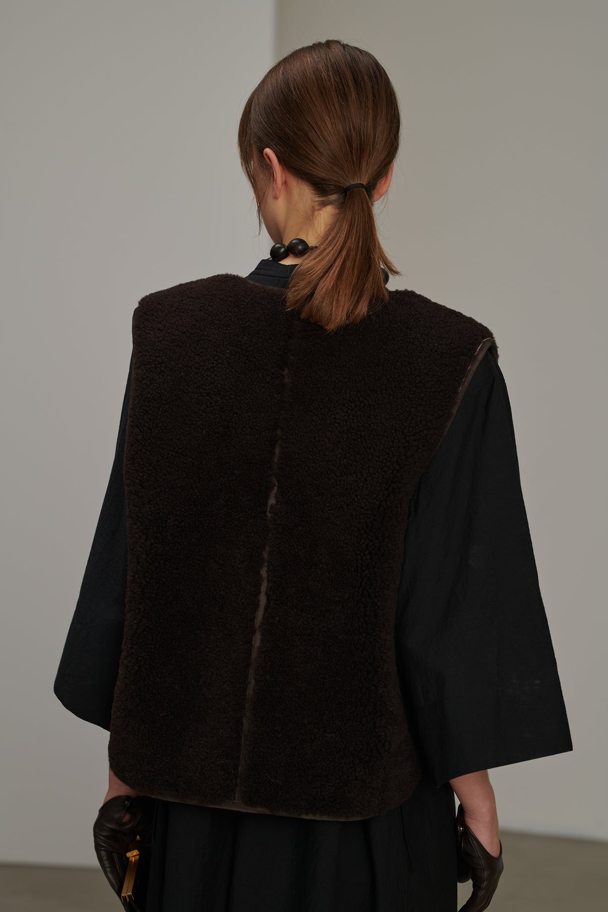 Veste Bonifacio - Marron Foncé - Cuir - Femme vue 2
