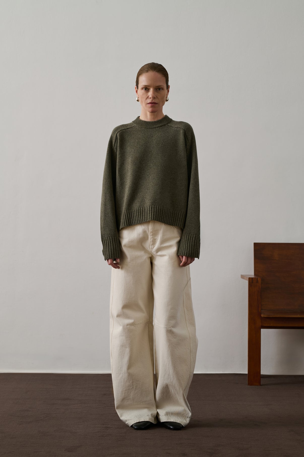 Pull Will - Gris Chiné - Laine - Femme vue 1