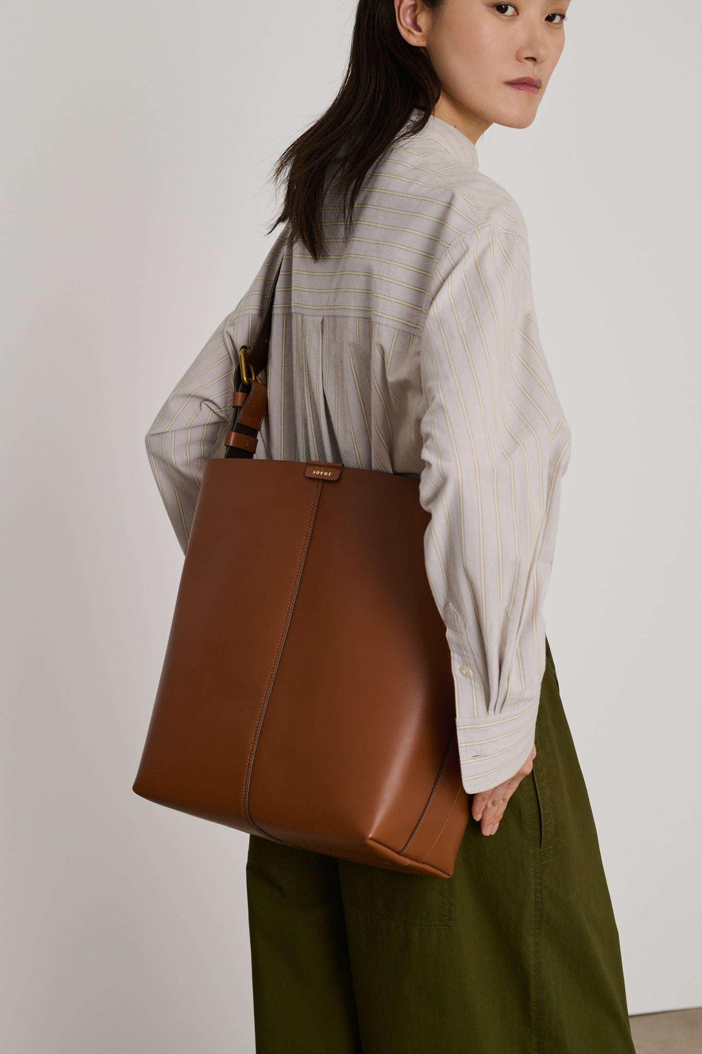 Sac Saudade Mini - Naturel/Marron - Cuir - Femme