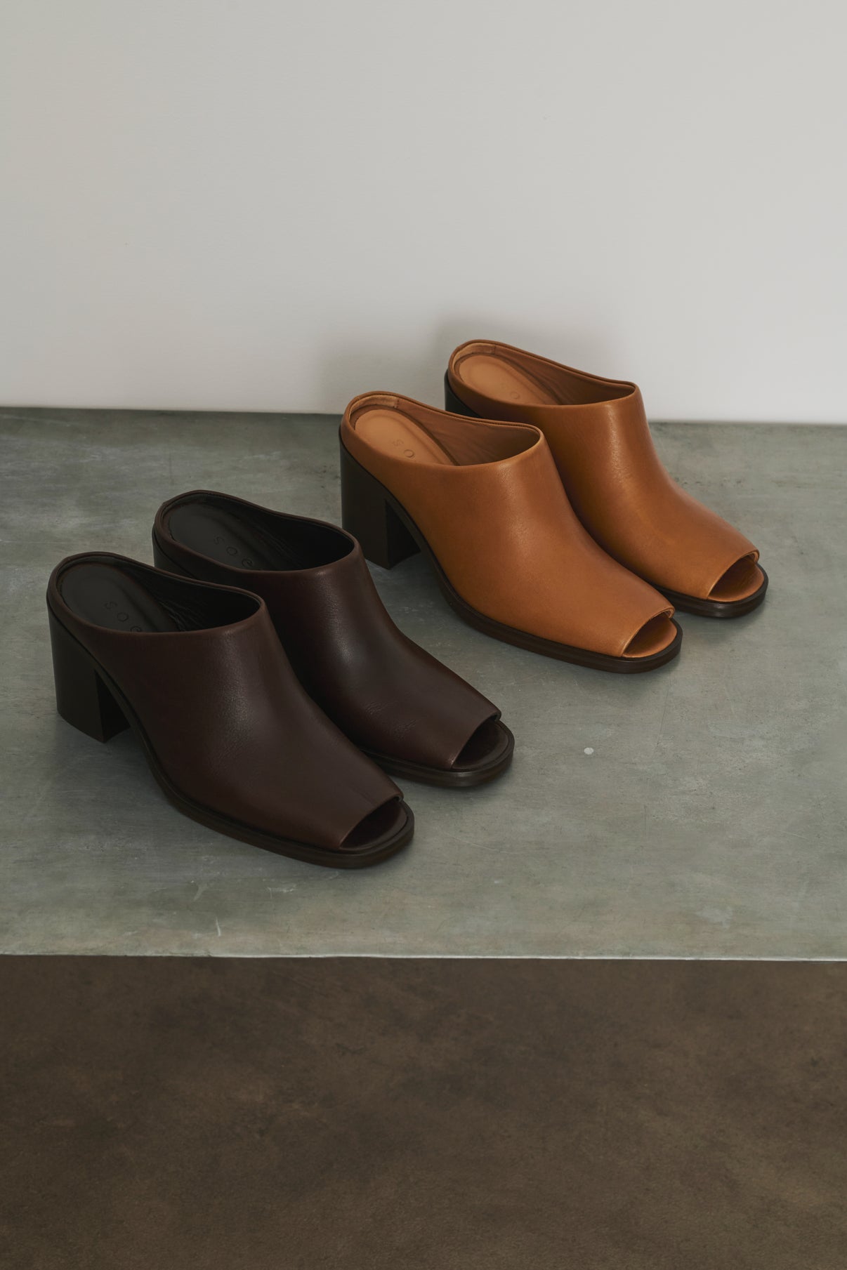 Mules Down - Honey - Cuir - Femme vue 7