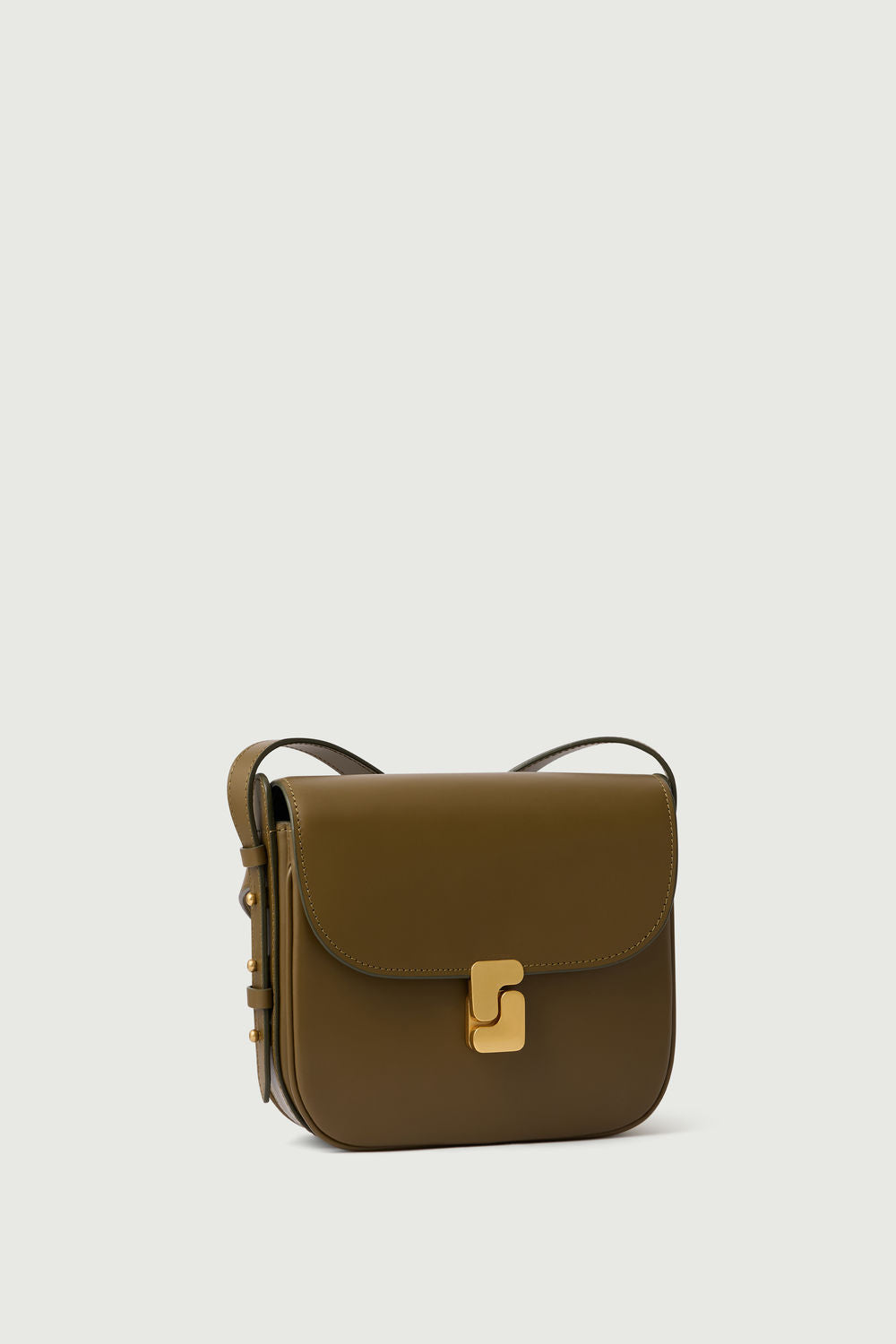 Sac Bellissima Mini - Kaki Doré - Cuir - Femme vue 3